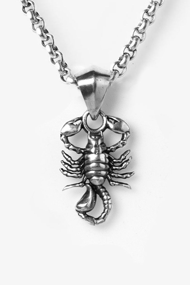 The XL Scorpion Pendant is forged in fire from British .925 sterling silver. 

Handcrafted to order in Britain from our studio in the heart of Birmingham’s iconic jewellery quarter from ethical sourced silver. 

Available as a stand alone peice or with your choice of our classic .925 belcher chains. Industrial Ring, Forged In Fire, Pendant Necklace Silver, Denim Accessories, Skull And Crossbones, Clothes Collection, Necklace Silver, Men's Collection, Scorpion