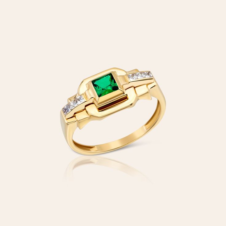 Classic Promise Diamond Ring For May Birthstone, Classic Brilliant Cut May Birthstone Ring, Timeless Emerald Cut Birthstone Ring In 14k Gold, Classic Diamond Ring With Vvs Clarity For May Birthstone, Luxury 14k Yellow Gold Emerald Ring, Luxury 14k Gold Ring For Formal Occasions, Luxury 14k Gold Cluster Ring For Promise, Luxury 14k Gold Cluster Promise Ring, Elegant 14k Stamped Cluster Ring For Promise