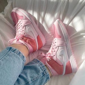 Custom Air Jordan 1 Digital Pink – oicustom Jordan 1 Digital Pink, Jordan 1 Mid Digital Pink, Air Jordan 1 Mid Digital Pink, Sepatu Air Jordan, Custom Air Jordan 1, Sneaker Nike, Jordan Shoes Girls, Shoes Sneakers Jordans, Nike Air Shoes