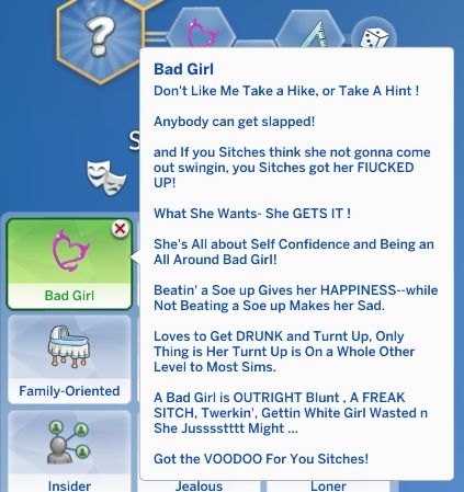 an image of a screen shot of the game's user interface, which includes text and symbols