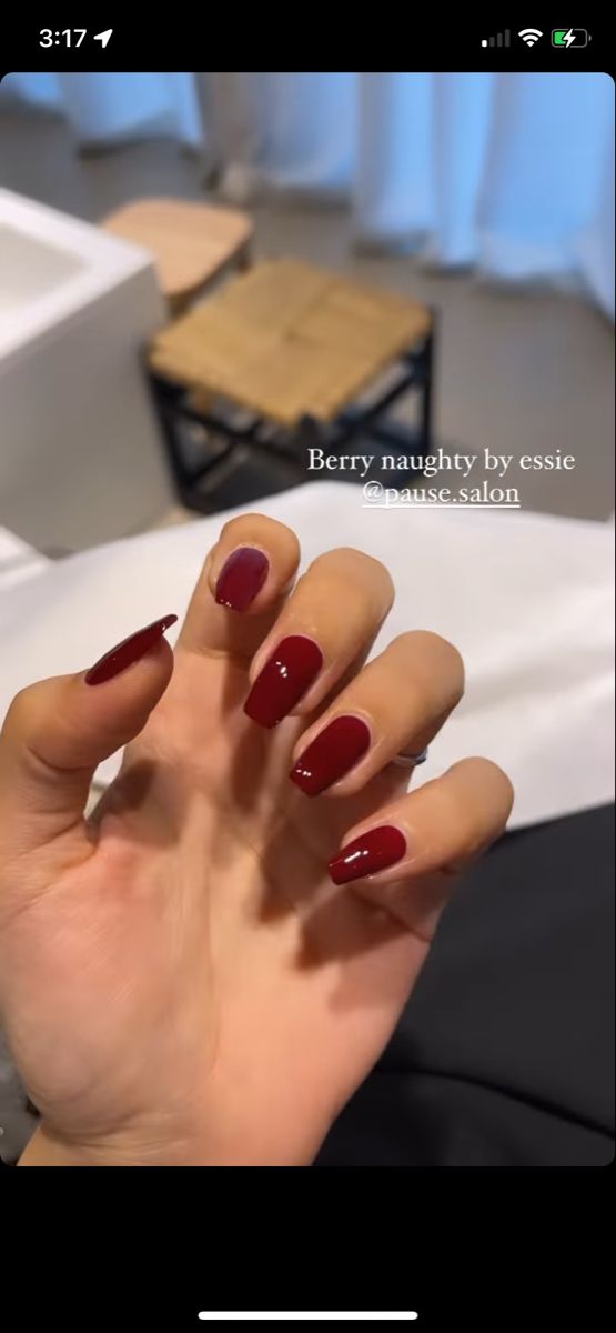 Red Nail, Red Nails, Essie, Nail Care, Berry, Nail Art, Nails, Red, Nail Arts