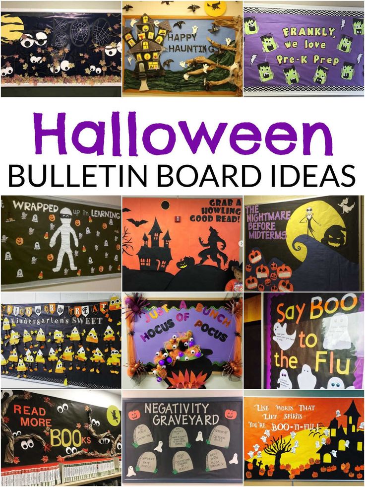 halloween bulletin board ideas that are great for kids and adults to use in the classroom