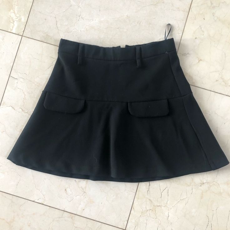 Zara Nwot Black Highwaisted Skirt Is A Size Small And Is So Cute. Priced To Sell And Retails At $50 In Stores. Ef High Waist Flowy Mini Skirt For Workwear, Flowy High Waist Mini Skirt For Workwear, Winter Mini Skirt With Pockets, Mini Length Party Bottoms With Pockets, Party Mini Skort With Pockets, Chic Stretch Mini Skirt With Pockets, Zara Flared Skirt For Workwear, Casual Party Mini Skirt With Pockets, Chic Winter Skort With Pockets