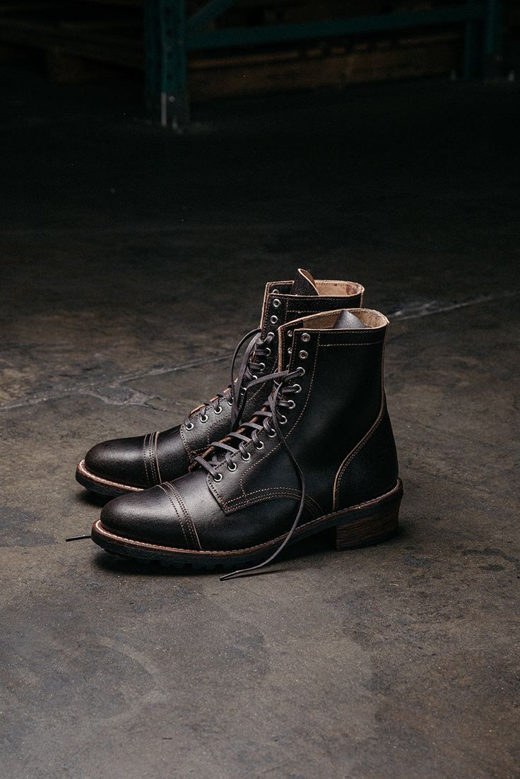 Handcrafted start to finish in the USA with world-renowned Horween® waxed roughout leather, Goodyear welt construction, and a 'Cuban' stacked leather heel to ensure this boot is every bit as durable as it looks. Whether you're headed into your daily commute or on a trek through rugged tundra, the Logger will help you stand confidently wherever the day takes you. Dark Brown Waxed Flesh Horween® Leather Goodyear Welt Construction for Longevity Poron® Antimicrobial Shock Absorbing Insole 'Cuban' St Rugged Lace-up Boots With Goodyear Welt And Snip Toe, Goodyear Welt Moc Toe Boots In Vegetable Tanned Leather, Rugged Snip Toe Chukka Boots With Goodyear Welt, Rugged Moto Boots With Oiled Leather And Round Toe, Rugged Vegetable Tanned Leather Boots With Snip Toe, Snip Toe Work Boots With Leather Footbed, Rugged Oiled Leather Boots With Snip Toe, Rugged Waxed Finish Boots For Fall, Classic Waterproof Boots With Waxed Finish