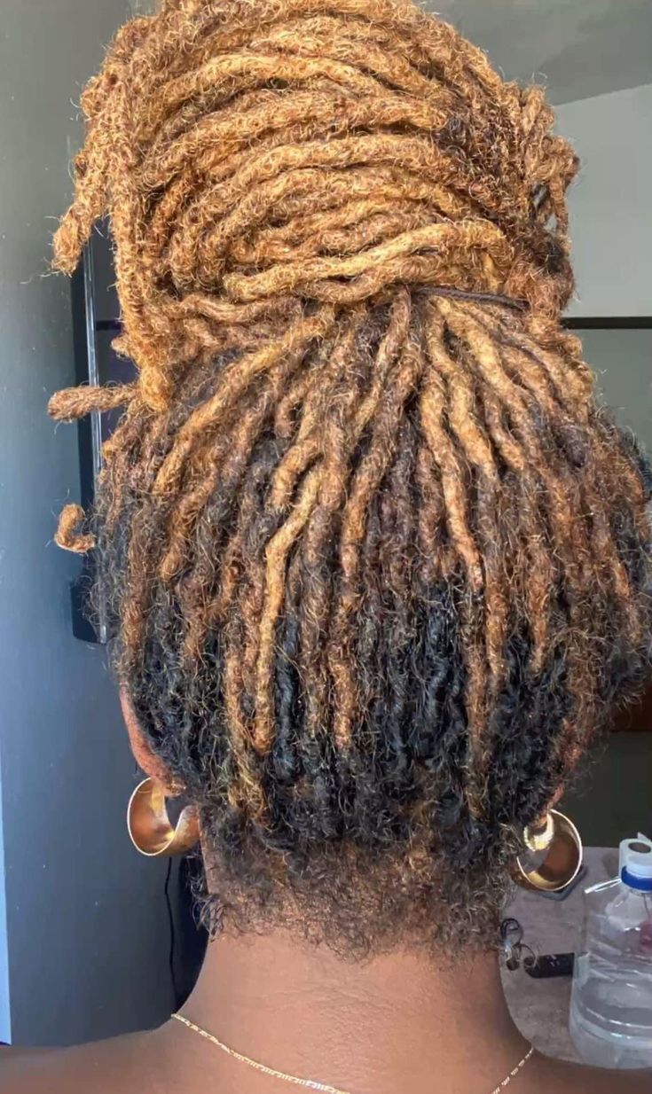 West Indie Ray Locs, Locs With Blonde Tips, Black Locs Black Women, Locs With Highlights, Honey Blonde Locs, Locs Ideas, Black And Blonde Ombre, Blonde Tips, Loc Hairstyles