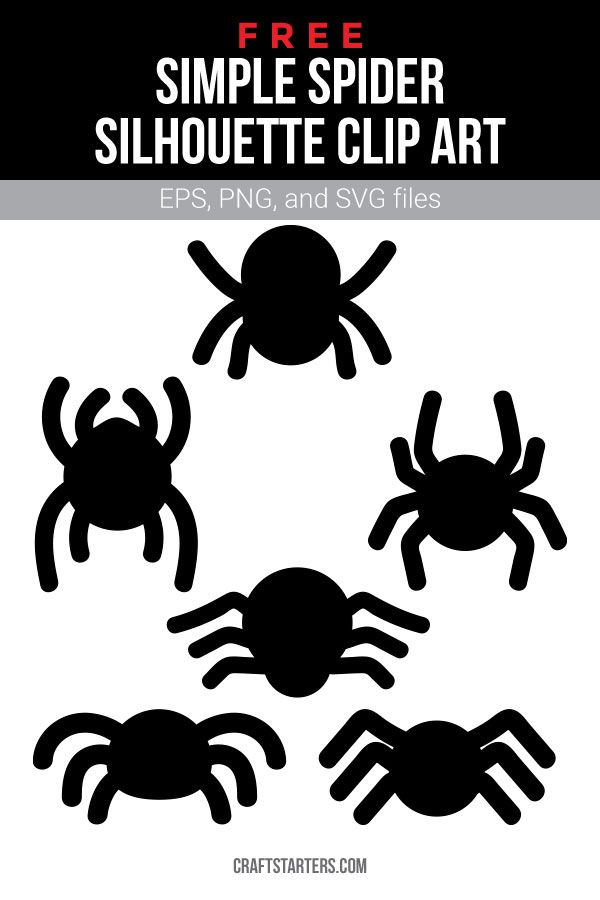 the silhouettes of four crabs are shown in black and white, with text that reads free