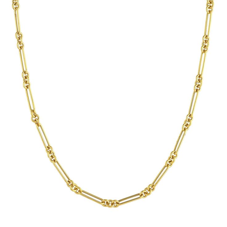 Rounded Paperclip Chain Luxury Gold-plated Clavicle Chain Necklace, Luxury Classic Chain Necklace With Delicate Chain, Luxury Chic Gold-plated Chain Necklace, Luxury Minimalist Yellow Gold Chain Necklace, Gold Minimalist Luxury Station Necklace, Luxury Everyday Satellite Chain Necklace, Luxury Everyday Adjustable Chain Necklace, Cheap Gold Plated Necklace With Gold Chain, Luxury Gold-tone Delicate Chain Necklace