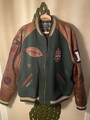 polo ralph lauren varsity letterman jacket | eBay Designer Long Sleeve Varsity Jacket For College, Designer Winter Varsity Jacket For College, Letterman Patches, Varsity Letterman Jackets, Lauren Gray, Vintage Sportswear, Letterman Jacket, Angelina Jolie, Motorcycle Jacket