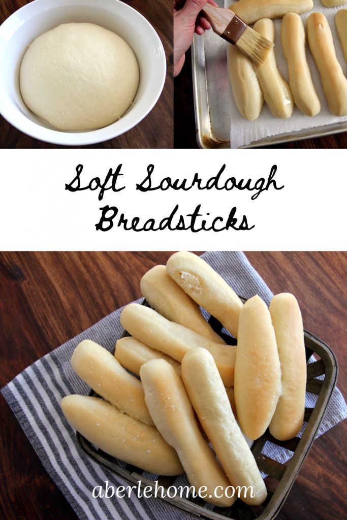 two pictures with breadsticks and dough in them on a wooden table, next to a bowl full of breadsticks