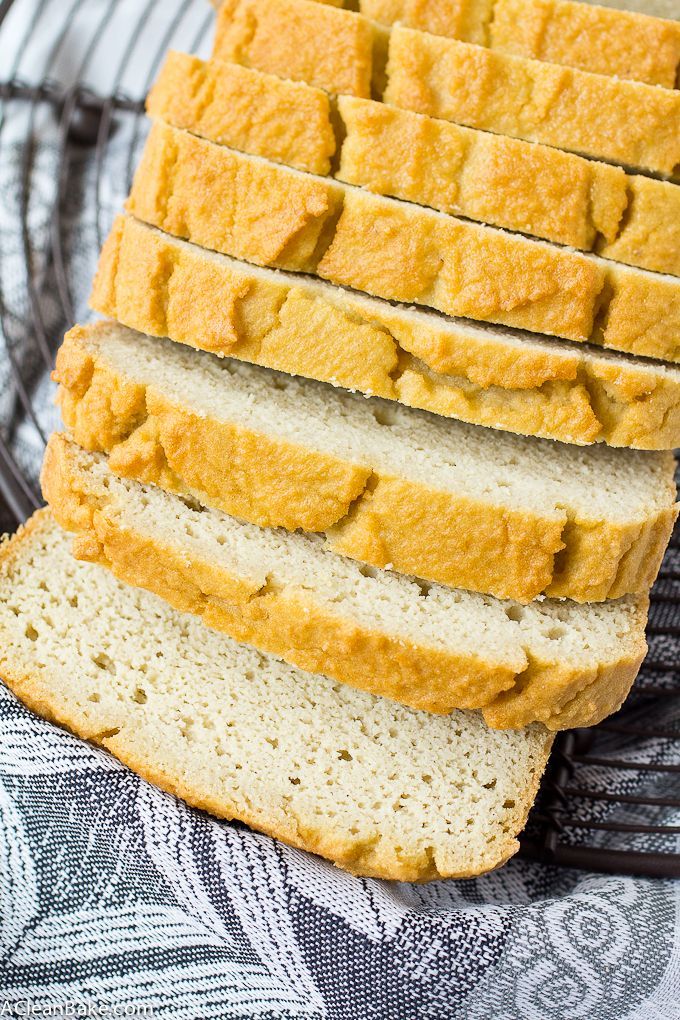 slices of bread sitting on top of a wire rack