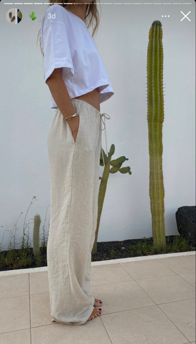 Beach Trousers, Linen Summer, Neue Outfits, Best Amazon, Mode Inspo, European Summer, Lounge Sets, Mode Inspiration, Palazzo Pants