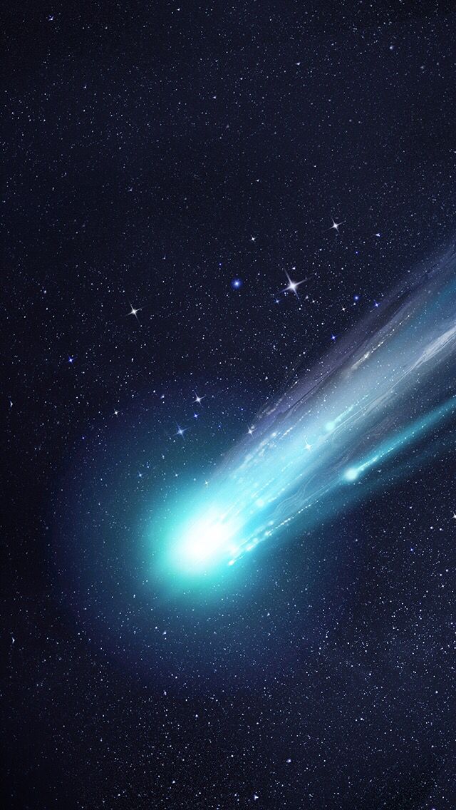 an artist's impression of a comet in the sky