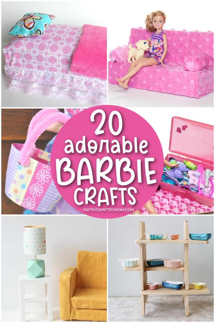 20 adorable diy barbie crafts that are easy to make and perfect for any girl in your life