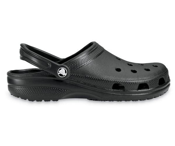 Classic Clog - Crocs Small Black Crocs Toddler, Crocks Shoes Black, Thick Crocs Shoes, Crocs Slides Black, Crocs Target, Black Crocs, Black Clogs, Comfort Shoe, Crocs Clogs