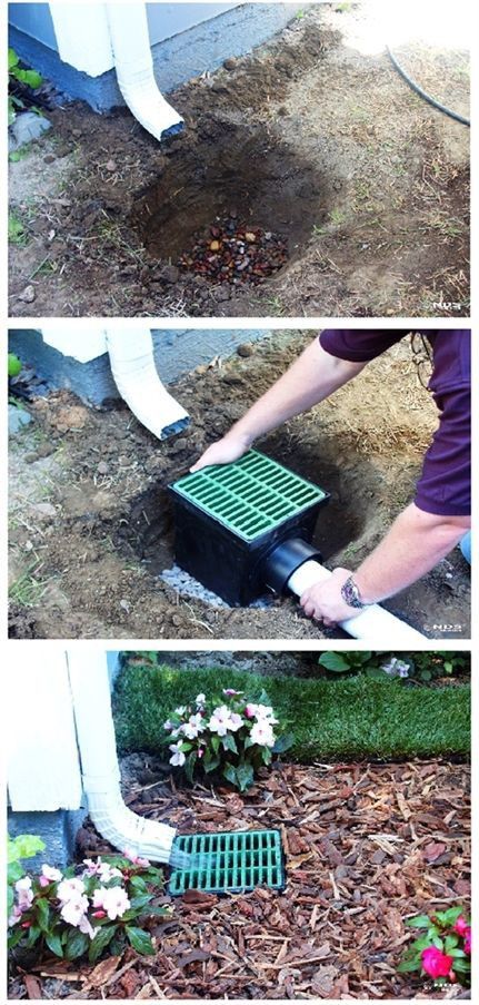 the steps are being used to plant flowers