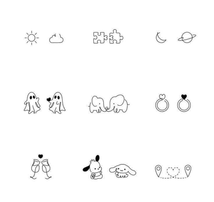 the icons are drawn in black and white to make it look like they have been designed for