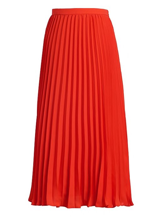 Saw this on Banana Republic: Spring Evening Pleated Skirt, Trendy Spring Workwear Skirt, Trendy Evening Skirt For Spring, Modern Formal Skirt For Spring, Trendy Midi Length Skirt For Work, Trendy Midi Length Workwear Skirt, Red Formal Skirt For Summer, Modern Lined Skirt For Spring, Modern Spring Skirt With Lining