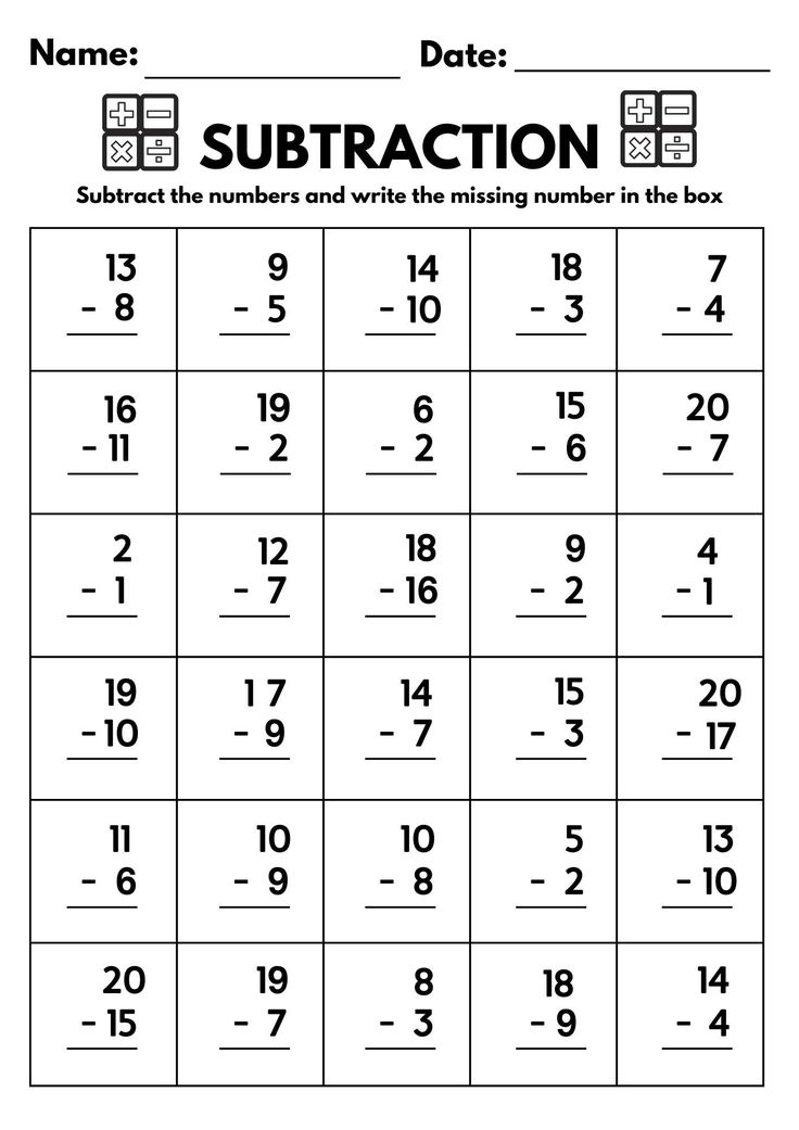 the subtraction worksheet for numbers to be written in each letter and number