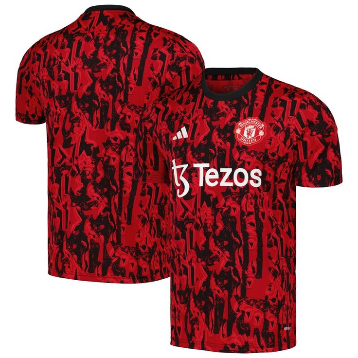 Outfit yourself with some pitch-ready Manchester United gear with this 2023/24 Pre-Match top from adidas. It features a stylish design with vibrant team colors and the iconic Manchester United logo on the chest to elevate your team spirit. This top utilizes AEROREADY technology to absorb moisture to keep you fresh, while the lightweight fabric offers extra breathability. Manchester United 2023, Manchester United Merchandise, Manchester United Logo, Red Adidas, Long Sleeve Jersey, For Sale Sign, Soccer Jersey, Team Spirit, Football Shirts