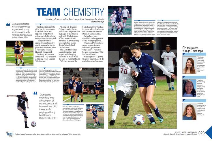 an article in the sports paper features women's soccer players