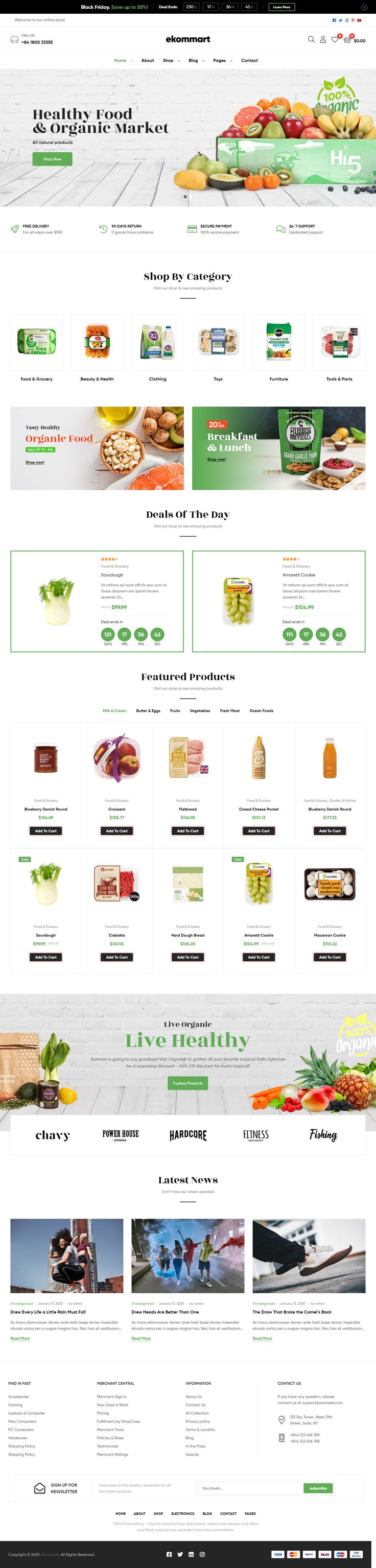 the website design is designed to look like it has many different items on it, including sandwiches