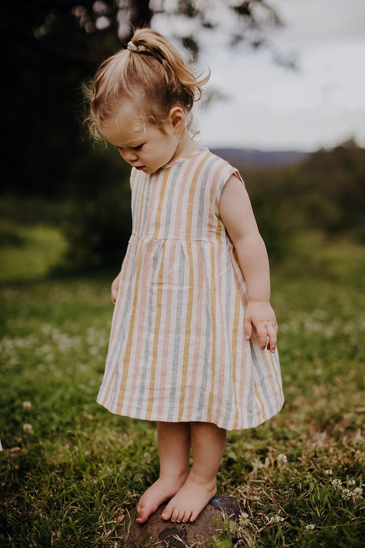 Cotton Short Sleeve Dresses With Vertical Stripes, Short Sleeve Cotton Dress With Vertical Stripes, Cotton Dress With Vertical Stripes And Short Sleeves, Playful Striped Summer Dresses, Striped Spring Dresses For Playtime, Striped Summer Dress For Playtime, Cute Striped Dress For Playtime, Cute Striped Cotton Dress, Playful Striped Short Sleeve Dress