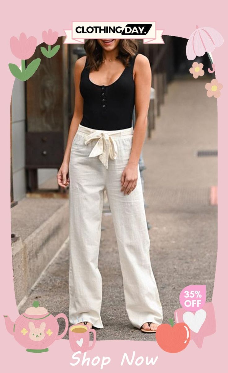 Bow Tie Straight Leg Pants Summer Wide Leg Cargo Pants For Day Out, Summer Casual Wide Leg Cargo Pants, Summer Straight Cargo Pants For Day Out, Straight Leg Cargo Pants For Summer Day Out, High-waisted Solid Cargo Pants For Summer, Casual Wide Leg Summer Cargo Pants, Summer Straight Leg Cargo Pants For Day Out, Solid High-waisted Cargo Pants For Summer, Straight Leg Cargo Pants For Summer Loungewear