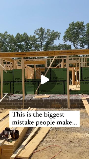 a house being built with the words, this is the biggest mistake people make