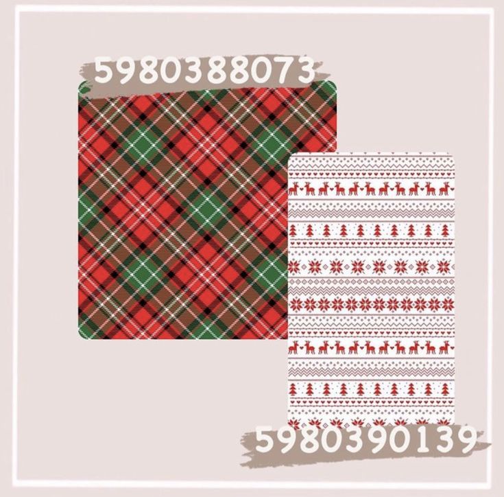 a plaid pattern with christmas trees on it