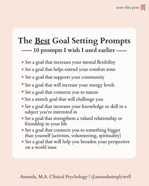 the best goal setting propps