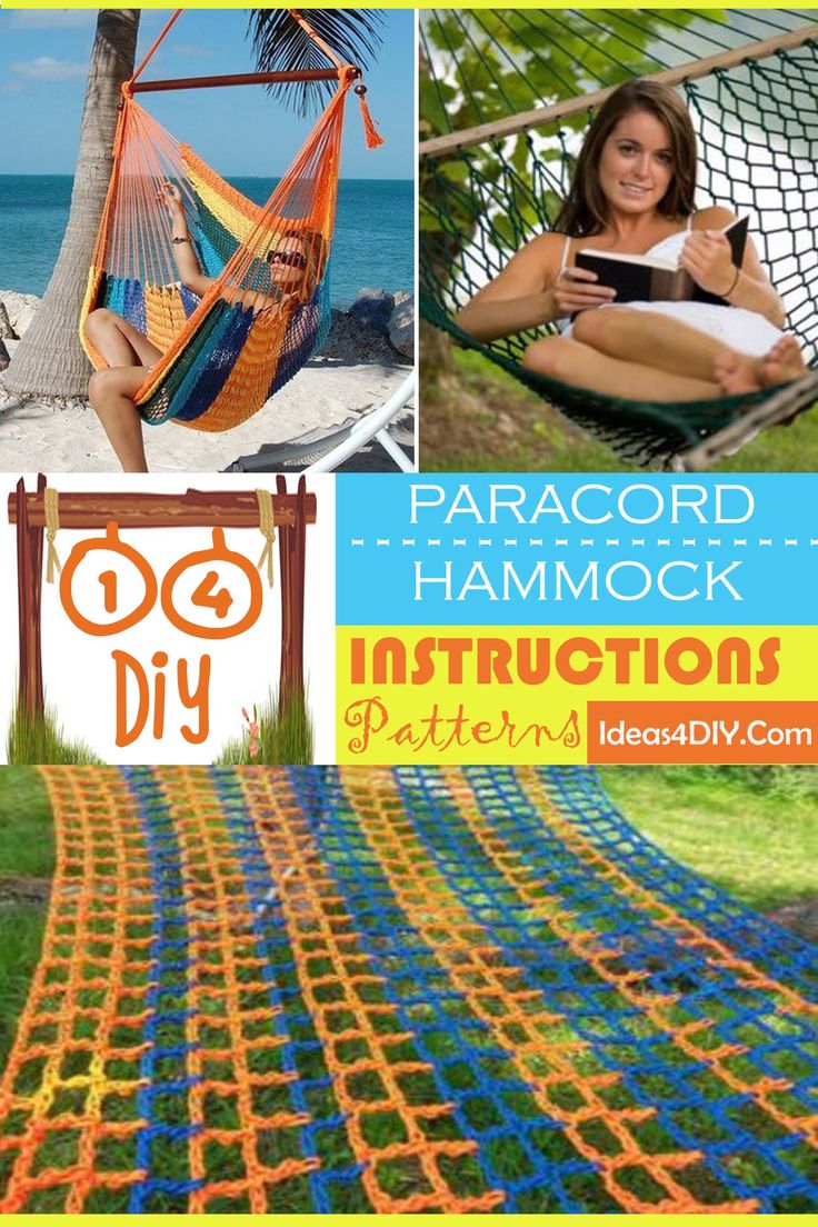 the instructions for how to make an easy hammock with yarn and plastic beads