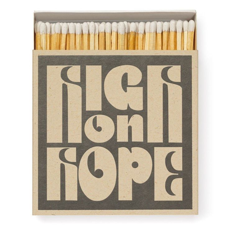 matches are stacked in a matchbox with the words'no more matches'written on it