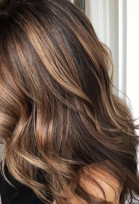 Bond Highlights On Brown Hair, Dark Autumn Balayage, Maple Balayage, Carmel And Blonde Highlights Brown Hair, Hair Color For Yellow Undertones, Fall Hair Shoulder Length, Carmel Brown Hair Warm With Highlights, Balayage Hair Brunette Dark Brown, Caramel Face Framing Highlights