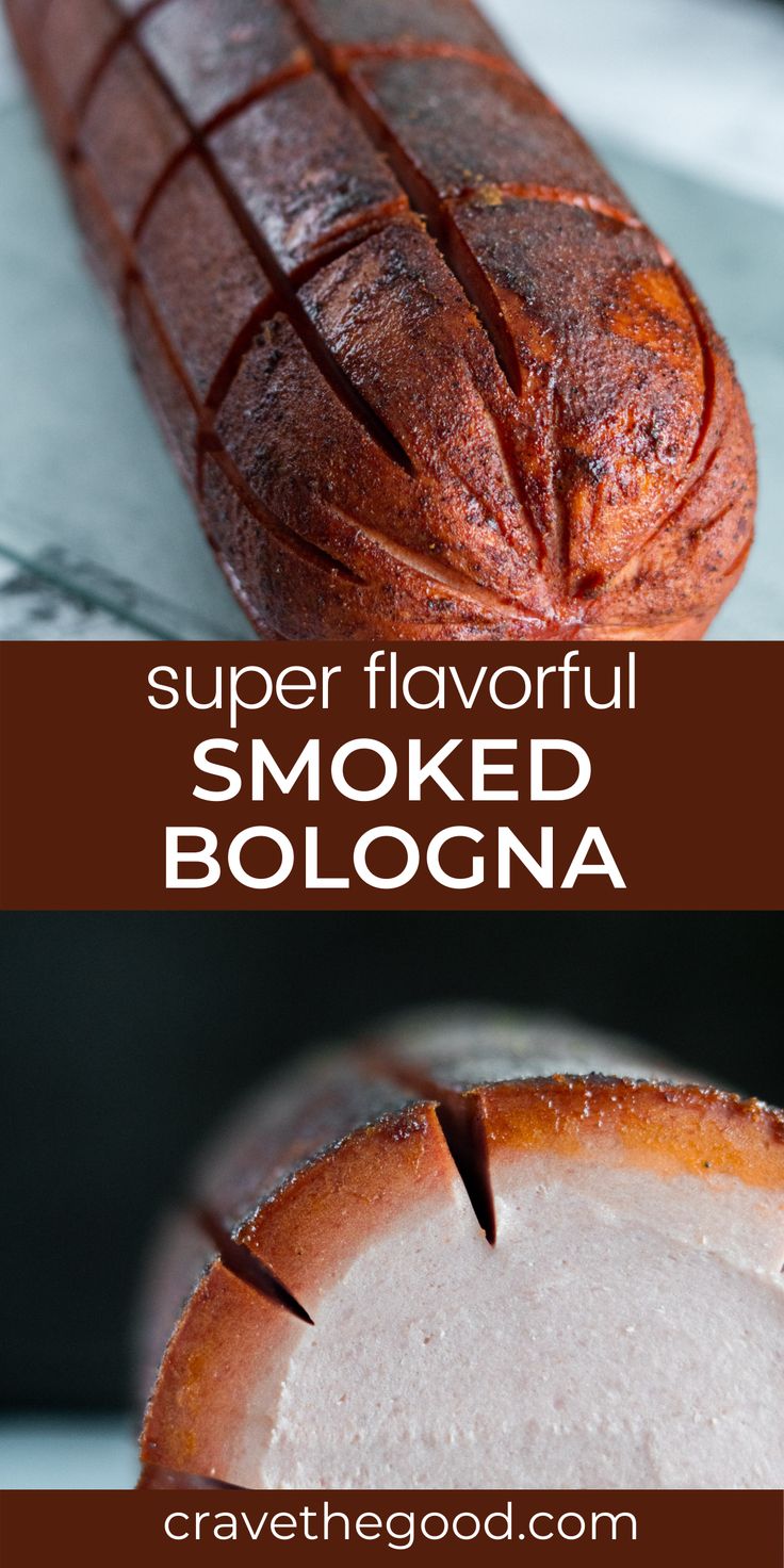 two different types of breads with the words, super flavored smoked bologna