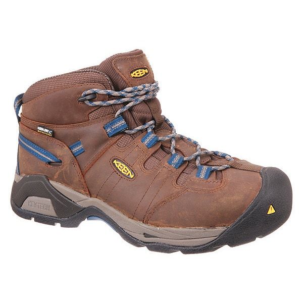 6-Inch Work Boot, Style Family 6-Inch Work Boot, Metatarsal Guard No, ASTM Standards Met Compression (C/75), Impact (I/75), Closure Lace Up, Chemical Resisting Sole Yes, Color Cascade Brown/Orion Blue, Width EE, Gender Men's, Non Metallic Upper Yes, Non-Marking Sole Yes, Completely Non Metallic No, Oil Resisting Sole Yes, Construction Cemented, Electrical Hazard Rated Yes, Conductive No, Color Family Brown, Puncture Resistant Insole No, Size 15, Static Dissipative No, Style Number 1020086 Blue Toes, Boot Chains, Steel Toe Boots, Steel Toe Work Boots, Work Boot, Blue Steel, Electrical Tools, Safety Shoes, Personal Protective Equipment