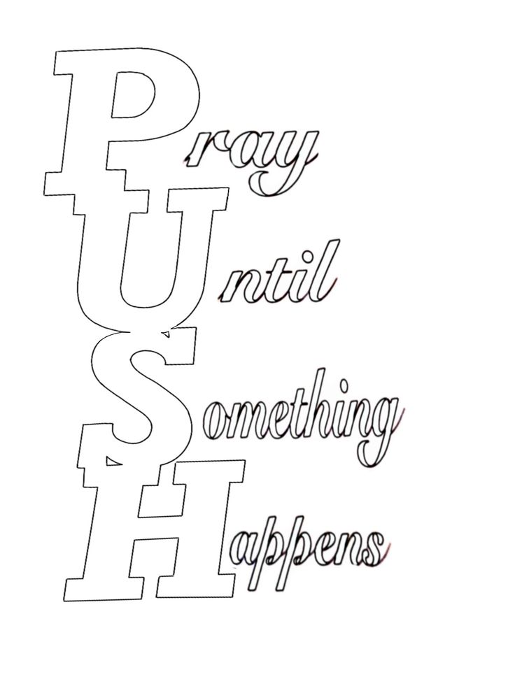 the words pray, ritual, and something happens written in black ink on a white background