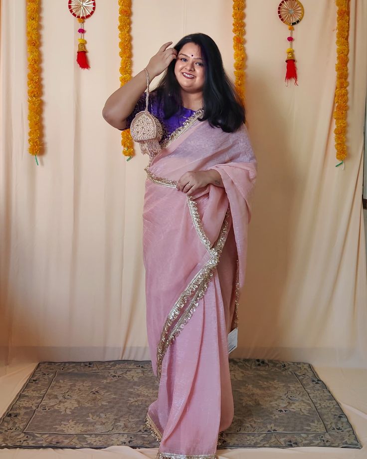 Being plus-size doesn’t mean you shy away from the timeless elegance of a saree. It’s about draping that six yards of beauty with pride, knowing that curves deserve just as much love and style. When I wear a saree, I don't hide—I flaunt, I embrace, I celebrate every inch of me. Because confidence isn't about fitting into a certain size; it's about owning your space, feeling fabulous, and showing the world that style has no size limits. Here's to all my curvy queens—let's rock that saree like ... Plus Size Saree Look, Plus Size Saree, Saree Look, Timeless Elegance, Saree, Confidence, Plus Size, Let It Be, Celebrities