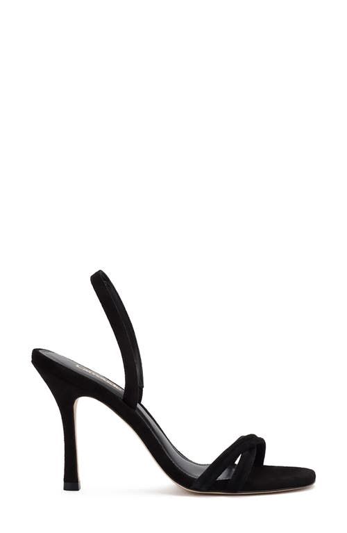 "Find LARROUDE Annie Slingback Stiletto Sandal on Editorialist. Memory foam cushioning pads the superslim footbed of this dreamy leather sandal topped with a slender slingback strap and crisscross detailing at the toe. Exclusive retailer 4\" heel (size 8.5) Memory foam cushioning Leather upper, lining and sole Made in Brazil Hispanic & Latinx Owned/Founded" Summer Suede Slingback Pumps For Party, Elegant Synthetic Sandals With Single Toe Strap, Evening Suede Slingback Sandals With Ankle Strap, Chic Slingback Sandals With Open Heel And Branded Insole, Suede Ankle Strap Slingback Sandals For Party, Elegant Suede Slingback Pumps For Summer, Elegant Summer Suede Slingback Pumps, Elegant Leather Slingback Sandals For Night Out, Elegant Suede Sandals With Single Toe Strap