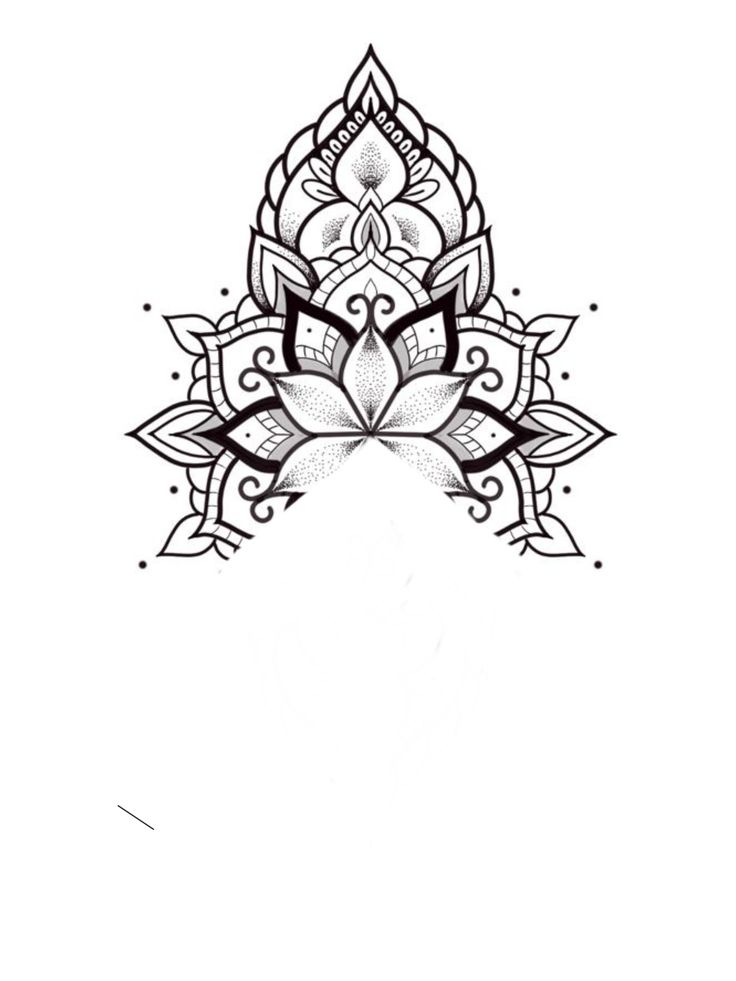 a black and white drawing of a lotus flower on a white background with space for text