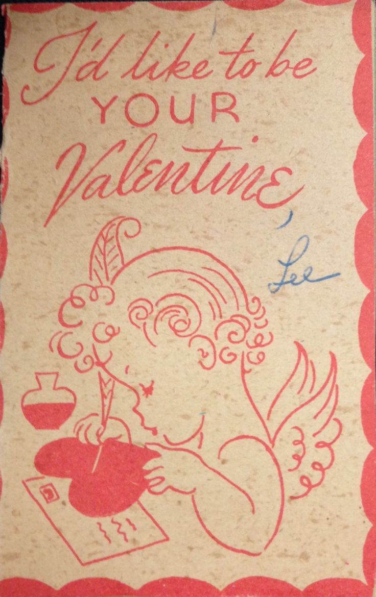 an old valentine's day card with the message i will take to be your valentine