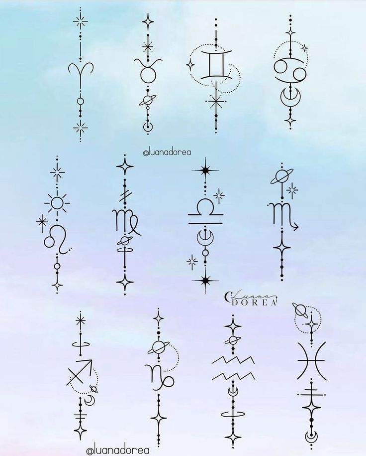 an image of zodiac symbols on the sky