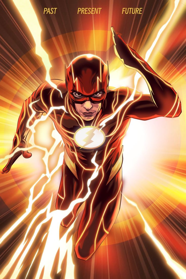 the flash is coming out of his suit