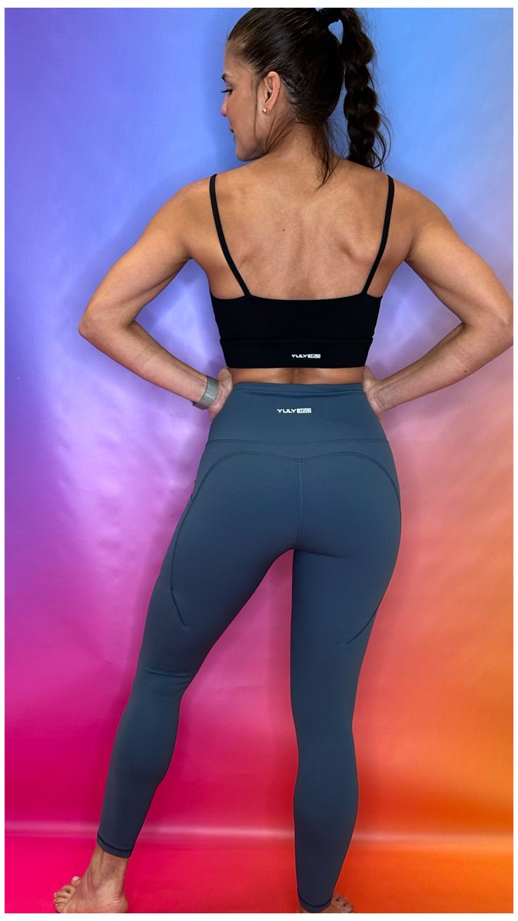 Agile Leggings Ink are the ultimate leggings for any activity. With Bare Touch technology, they offer an incredible feeling of freedom and mobility. Plus, they are quick-dry, antibacterial, and easy to care for. Whether you're hitting the gym or traveling, these 28-inch long leggings with side pockets will keep you comfortable and stylish. Any day, any activity. Available in Black and Ink. Yuly is wearing a size S Breathable Sports Leggings, Breathable Functional Sports Leggings, Functional Breathable Leggings For Sports, Functional Workout Tights With Go-dry, Functional Sweat-resistant Gym Leggings, Functional Tights With Medium Support For Sports, Functional Yoga Pants For Workout With 4-way Stretch, Versatile Medium Support Running Leggings, Functional Medium Support Tights For Workout