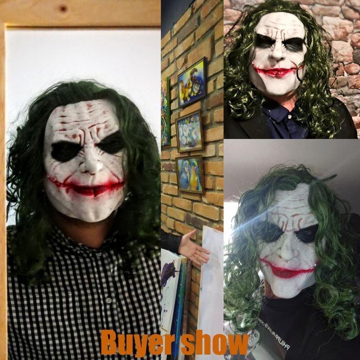 HAHAHA! Become the Joker, the supervillain and the archenemy of Batman with this Joker Cosplay Disguise. The whole Disguise comes with the red cut mouth and green hair. Pair it with a purple suit and you’ll have the full look! Highlights: Character: The Joker Material: Latex Size: One size (fits most of people) Occasion: Halloween, Party Masks, Celebrity   Package Includes: 1 X Joker Cosplay Disguise Green Cosplay Costume For Halloween Themed Events, Green Cosplay Costume For Halloween, Green Costume Accessories For Cosplay Events, Green Cosplay Costume For Costume Party And Cosplay Events, Fantasy Cosplay Costume For Halloween And Conventions, Horror Masks And Prosthetics For Cosplay Events, Horror Masks And Prosthetics For Themed And Cosplay Events, Fandom Costumes For Halloween And Fantasy Events, Fandom Halloween Costumes For Fantasy Events