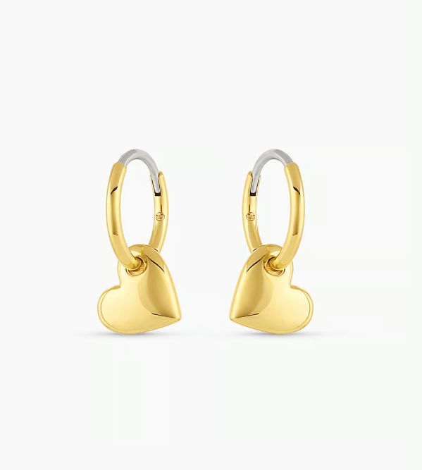 The Lou Heart Huggie Earrings are a beautiful statement piece. Crafted from gold-plated metal, these huggie earrings are the perfect addition to any jewelry collection thanks to their timeless design. 1/2" profile diameter Heart charm measures 5/16" by 3/8" Hinge closure Available in 18k gold plated brass Avoid contact with anything containing derivatives of alcohol Small Hoop Earrings With Heart Charm For Anniversary, Elegant Huggie Earrings With Heart Charm, Anniversary Small Hoop Earrings With Heart Charm, Anniversary Small Hoop Single Heart Earring, Anniversary Single Small Hoop Heart Earring, Everyday Heart Charm Huggie Earrings, Tarnish Resistant Heart Huggie Earrings, Dainty Heart-shaped Tarnish-resistant Huggie Earrings, Anniversary Huggie Hoop Earrings With Heart Charm