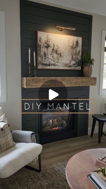 a living room filled with furniture and a fire place next to a wall mounted tv