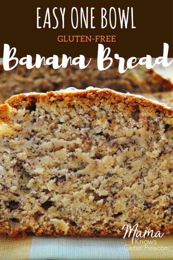 a close up of a banana bread on a plate with the text easy one bowl gluten - free banana bread