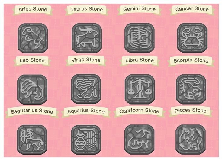 an image of zodiac signs on pink paper