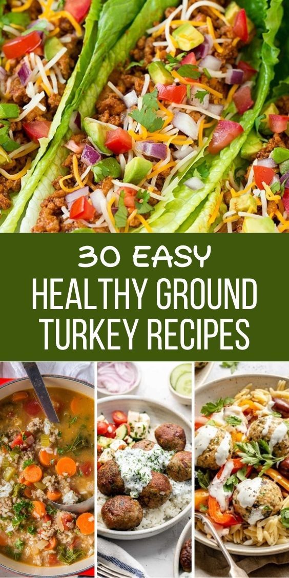 healthy turkey recipes that are easy to make and delicious for the whole family, including meatballs