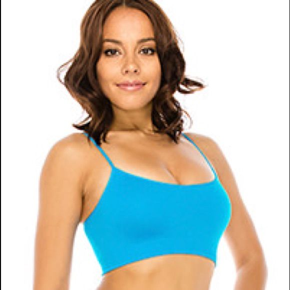 Removable Pads. Spaghetti Strap. Ribbed Band At Bottom For Secure Fit. Garment Is Stamped One Size. Fits Xs/S. Great Support!! Blue Stretch Crop Top With Tank Straps, Blue Seamless Camisole Tank Top, Blue Sporty Top With Adjustable Straps, Blue Yoga Tops With Medium Bust Support, Blue Yoga Top With Medium Bust Support, Blue Camisole Crop Top With Straps, Blue Crop Top With Built-in Bra And Spaghetti Straps, Blue Crop Top With Built-in Bra And Tank Straps, Blue Top With Medium Bust Support For Yoga